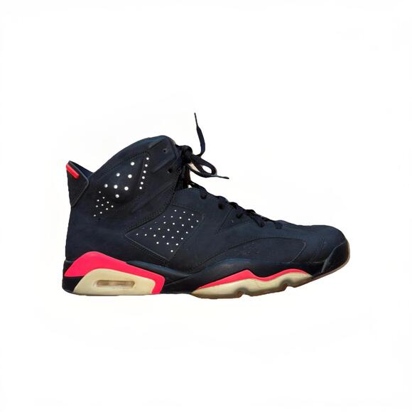 Nike Air Jordan 6 Retro Infrared 2014 Black Red 384664-023 Men’s Size 14 - Picture 1 of 8